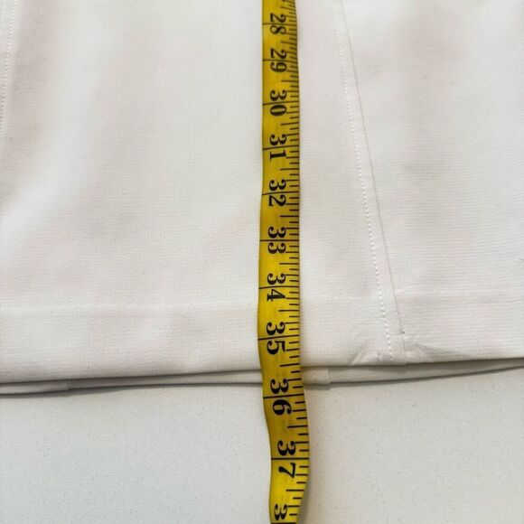 WHBM White Ruffled Sheath Dress Sz 4 LWD, Wedding, Cocktail Party, Elegant - Picture 14 of 15